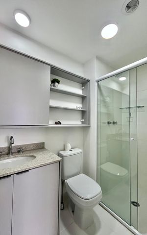 Apartamento à venda com 29m², 1 quarto e sem vaga Apartamento à venda com 29m², 1 quarto e sem vagaBanheiro da Suíte