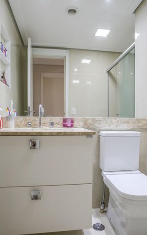 Apartamento para alugar com 92m², 3 quartos e 2 vagas Apartamento para alugar com 92m², 3 quartos e 2 vagasBanheiro Social