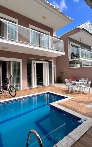 Casa de condomínio à venda com 173m², 5 quartos e 2 vagas Casa de condomínio à venda com 173m², 5 quartos e 2 vagasQuintal / Garagem / Área Gourmet / Piscina