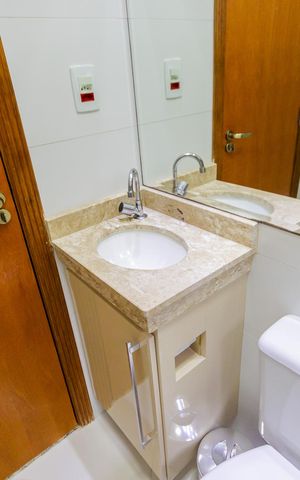 Apartamento à venda com 139m², 2 quartos e 2 vagas Apartamento à venda com 139m², 2 quartos e 2 vagasBanheiro Social
