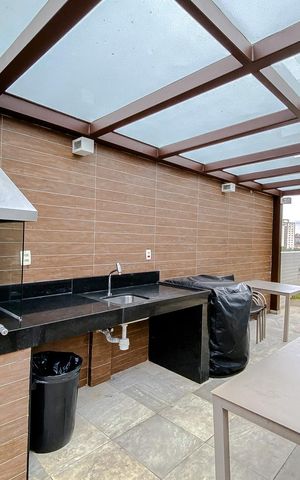 Apartamento à venda com 55m², 1 quarto e 2 vagasÁrea comum - Churrasqueira