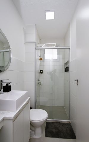 Apartamento para alugar com 47m², 2 quartos e 1 vagaBanheiro Social