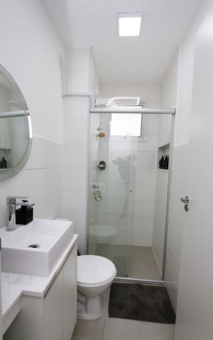 Apartamento para alugar com 47m², 2 quartos e 1 vagaBanheiro Social