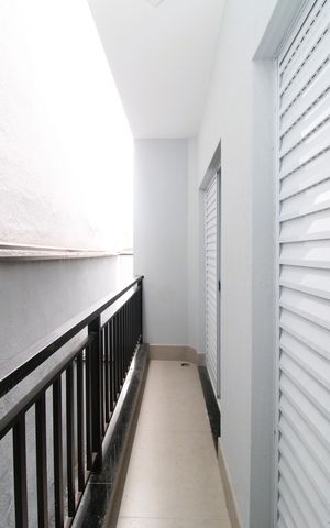 Apartamento para alugar com 48m², 2 quartos e 1 vagaVaranda do Quarto 1 e 2