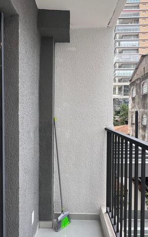 Studio para alugar com 28m², 1 quarto e sem vaga Studio para alugar com 28m², 1 quarto e sem vagaSacada