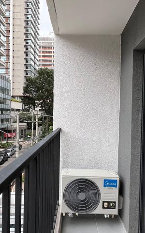 Studio para alugar com 28m², 1 quarto e sem vaga Studio para alugar com 28m², 1 quarto e sem vagaSacada