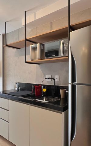 Studio para alugar com 28m², 1 quarto e sem vaga Studio para alugar com 28m², 1 quarto e sem vagaCozinha
