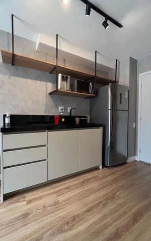 Studio para alugar com 28m², 1 quarto e sem vaga Studio para alugar com 28m², 1 quarto e sem vagaCozinha