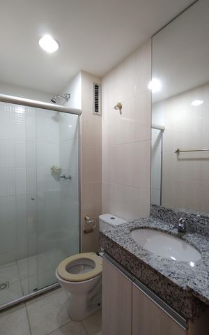 Apartamento à venda com 67m², 2 quartos e 1 vagaBanheiro da Suíte 1