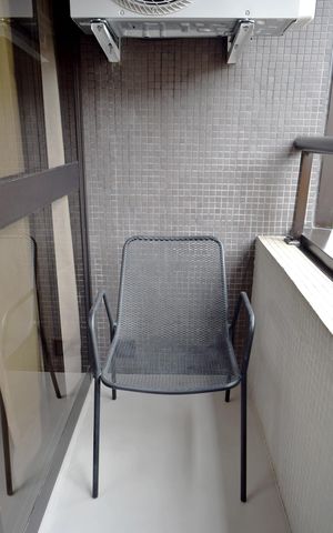 Studio à venda com 35m², 1 quarto e 1 vagaVaranda