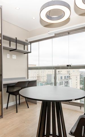 Studio à venda com 32m², 1 quarto e sem vaga Studio à venda com 32m², 1 quarto e sem vagaVaranda