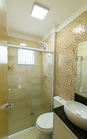 Casa de condomínio para alugar com 121m², 3 quartos e 2 vagas Casa de condomínio para alugar com 121m², 3 quartos e 2 vagasBanheiro