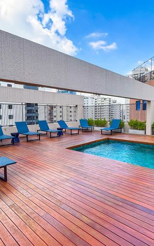 Apartamento para alugar com 35m², 1 quarto e sem vaga Apartamento para alugar com 35m², 1 quarto e sem vagaÁrea comum - Piscina