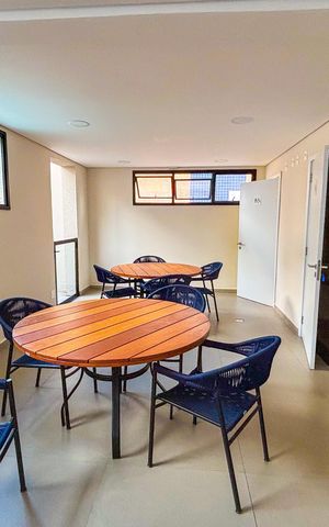Apartamento para alugar com 35m², 1 quarto e sem vaga Apartamento para alugar com 35m², 1 quarto e sem vagaÁrea comum - Salão de festas