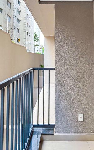 Studio para alugar com 40m², 1 quarto e sem vaga Studio para alugar com 40m², 1 quarto e sem vagaVaranda