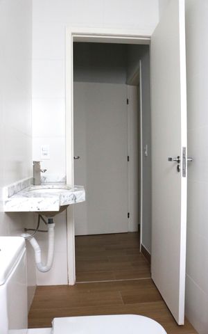 Casa para alugar com 75m², 2 quartos e 2 vagasBanheiro do Quarto 2