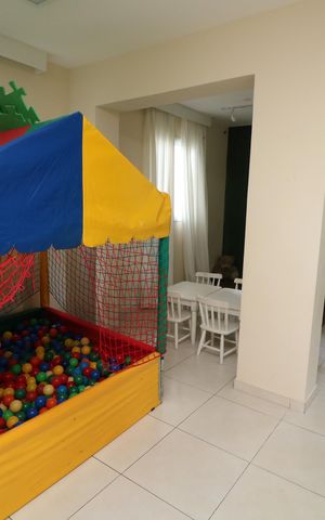 Apartamento à venda com 45m², 2 quartos e 1 vagaÁrea comum - Salão infantil