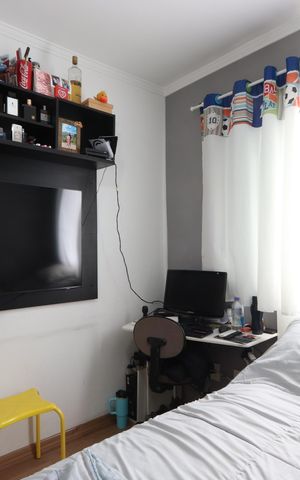 Apartamento à venda com 64m², 3 quartos e 1 vagaQuarto 1