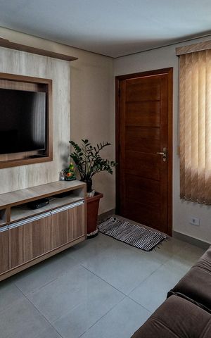 Casa de condomínio à venda com 103m², 2 quartos e 2 vagas Casa de condomínio à venda com 103m², 2 quartos e 2 vagasSala