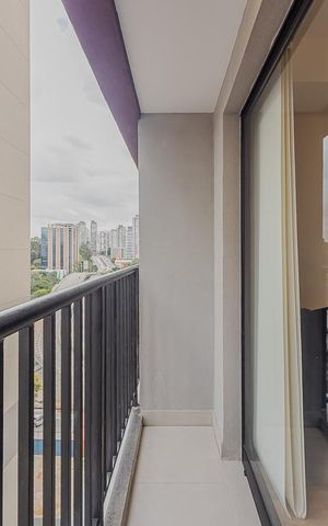 Studio para alugar com 24m², 1 quarto e sem vagaVaranda