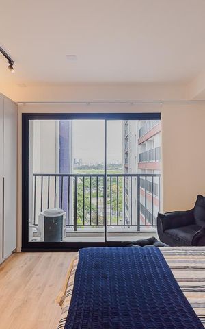 Studio para alugar com 24m², 1 quarto e sem vagaQuarto