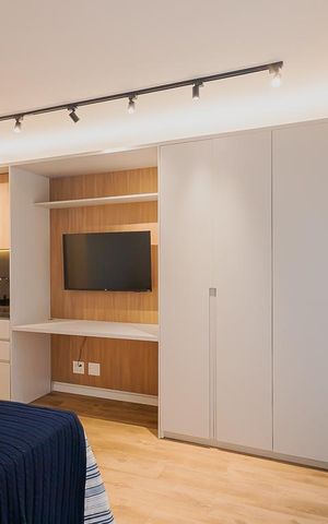 Studio para alugar com 24m², 1 quarto e sem vagaQuarto