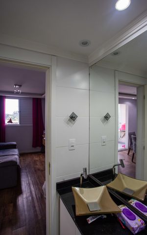 Apartamento à venda com 67m², 2 quartos e 1 vagaBanheiro Social