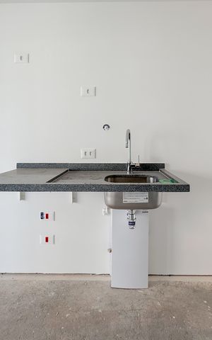 Studio à venda com 26m², 1 quarto e sem vagaCozinha