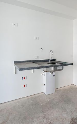 Studio à venda com 26m², 1 quarto e sem vagaCozinha