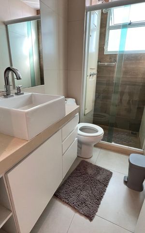 Apartamento à venda com 77m², 2 quartos e sem vaga Apartamento à venda com 77m², 2 quartos e sem vagaBanheiro Social