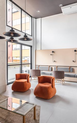 Studio à venda com 25m², 1 quarto e sem vagaÁrea comum - Salão de festas