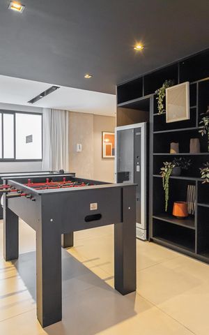 Studio à venda com 25m², 1 quarto e sem vagaÁrea comum - Salão de jogos