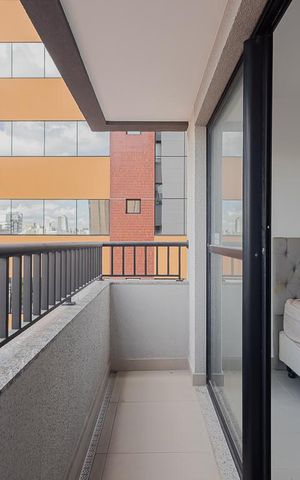 Studio à venda com 25m², 1 quarto e sem vagaVaranda - Studio