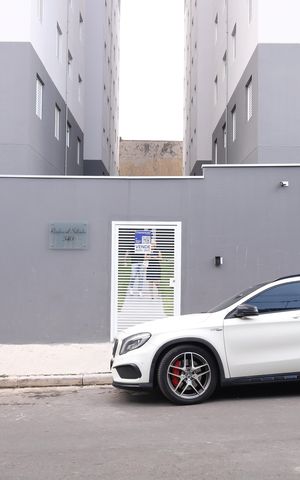 Apartamento à venda com 35m², 2 quartos e sem vagaFachada e Placa