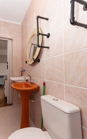 Studio para alugar com 25m², 1 quarto e sem vaga Studio para alugar com 25m², 1 quarto e sem vagaBanheiro Social