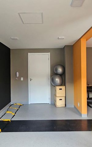 Apartamento para alugar com 32m², 2 quartos e sem vaga Apartamento para alugar com 32m², 2 quartos e sem vagaÁrea comum - Sala de Ginástica
