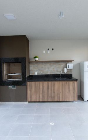 Apartamento à venda com 34m², 2 quartos e sem vaga Apartamento à venda com 34m², 2 quartos e sem vagaÁrea comum - Churrasqueira