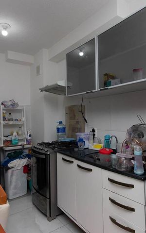 Apartamento à venda com 34m², 2 quartos e sem vaga Apartamento à venda com 34m², 2 quartos e sem vagaCozinha e Área de Serviço