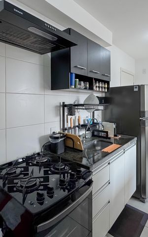 Apartamento à venda com 34m², 1 quarto e 1 vagaCozinha