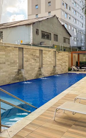Apartamento à venda com 34m², 1 quarto e 1 vagaPiscina
