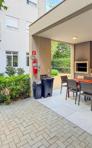 Apartamento à venda com 34m², 1 quarto e 1 vagaChurrasqueiras