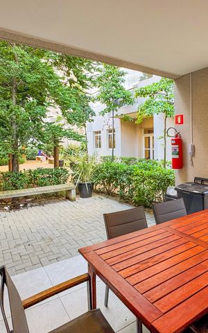 Apartamento à venda com 34m², 1 quarto e 1 vagaChurrasqueiras