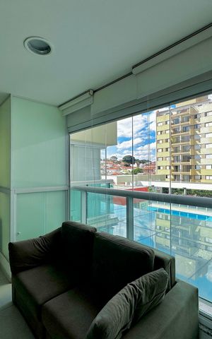 Apartamento à venda com 34m², 1 quarto e 1 vaga Apartamento à venda com 34m², 1 quarto e 1 vagaSacada