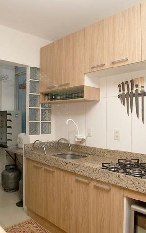 Apartamento à venda com 56m², 1 quarto e sem vagaCozinha