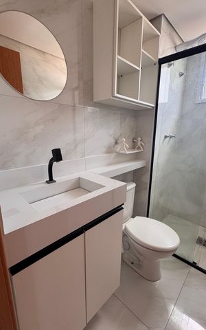 Apartamento à venda com 45m², 2 quartos e 1 vaga Apartamento à venda com 45m², 2 quartos e 1 vagaBanheiro