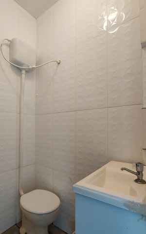 Casa para alugar com 95m², 1 quarto e 2 vagas Casa para alugar com 95m², 1 quarto e 2 vagasBanheiro de Serviço
