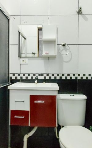 Casa para alugar com 95m², 1 quarto e 2 vagas Casa para alugar com 95m², 1 quarto e 2 vagasBanheiro