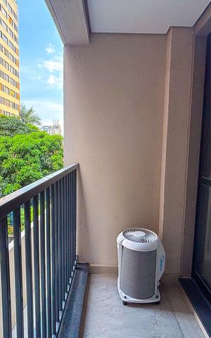Studio para alugar com 35m², 1 quarto e sem vaga Studio para alugar com 35m², 1 quarto e sem vagaVaranda