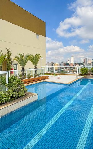 Studio para alugar com 32m², 1 quarto e 1 vaga Studio para alugar com 32m², 1 quarto e 1 vagaPiscina