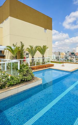 Studio para alugar com 32m², 1 quarto e 1 vaga Studio para alugar com 32m², 1 quarto e 1 vagaPiscina